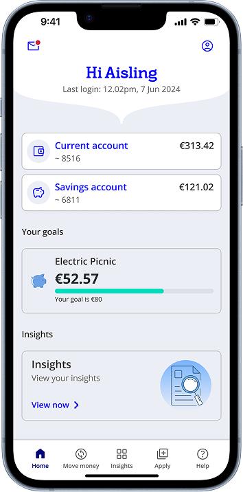 Banking app mockup 2